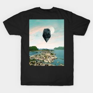 Not Here - Surreal/Collage Art T-Shirt